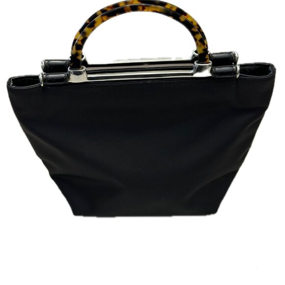 HANDLE BAG WITH TORTOISE (FAUX) OR HORN (FAUX) HANDLE - Picture 3 of 16